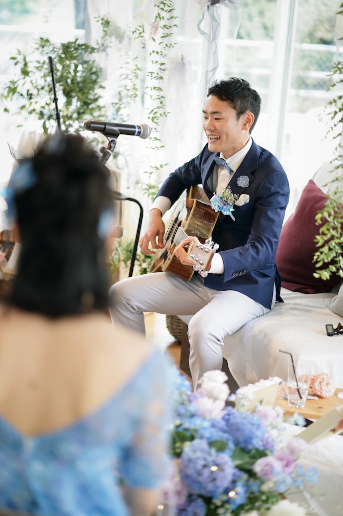 結婚式終盤~彼からの感動のサプライズ