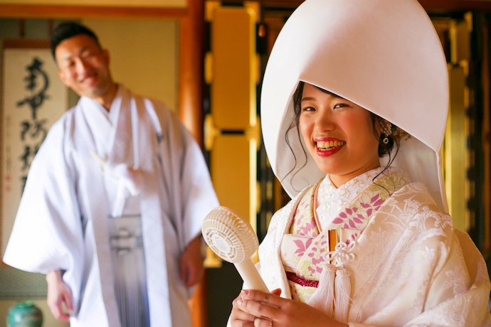 花嫁自宅からのお支度とっても可愛いお嫁さん